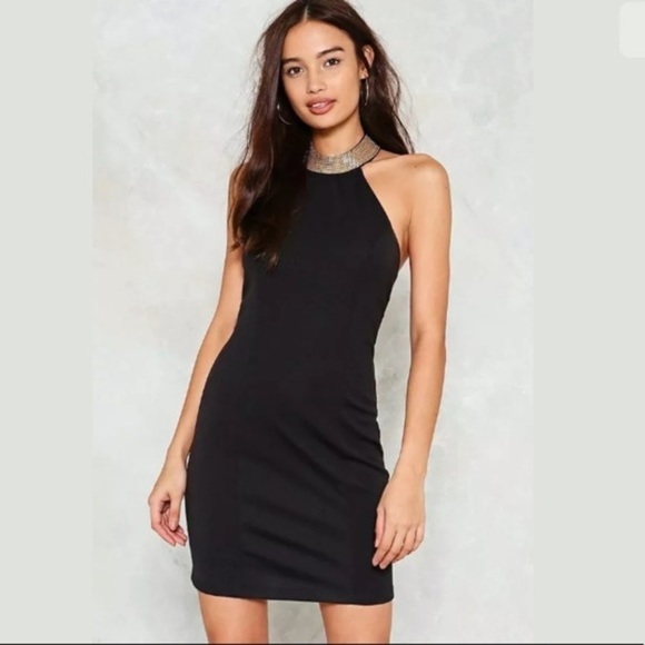 Nasty Gal Dresses & Skirts - Black gold chain nasty gal dress new medium
